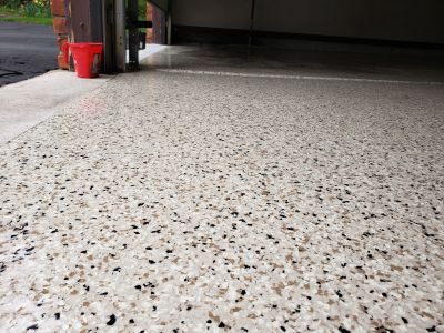 Speckled Garage Floor Painting